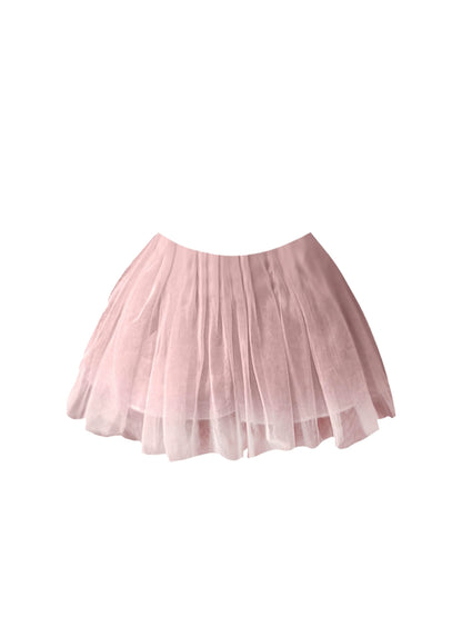 Artistic Beaded One Shoulder Pink Tiered Mini Skirt Adorable 2-Piece Set Ruffles Trim A-Line Short Dress AP4523
