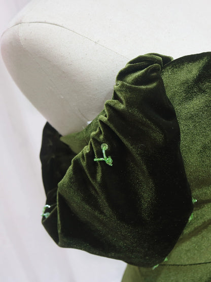 Fantastic A-Line Off-Shoulder Sweet 16th Formal Gowns Beads Sequins Velvet Satin Prom Dress AP4591