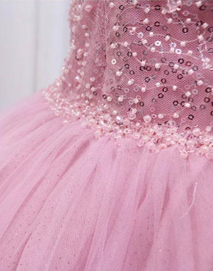 French Style Jewel Neck Sequins Tulle Birthday Dresses Beading A-Line Backless Homecoming Dress AP4610