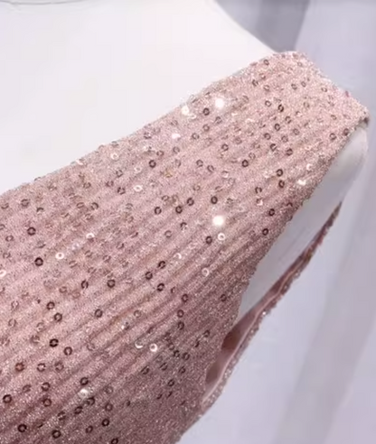 Ornate V Neck A-Line Birthday Dresses Sequins Lace-Up Homecoming Dress AP4655
