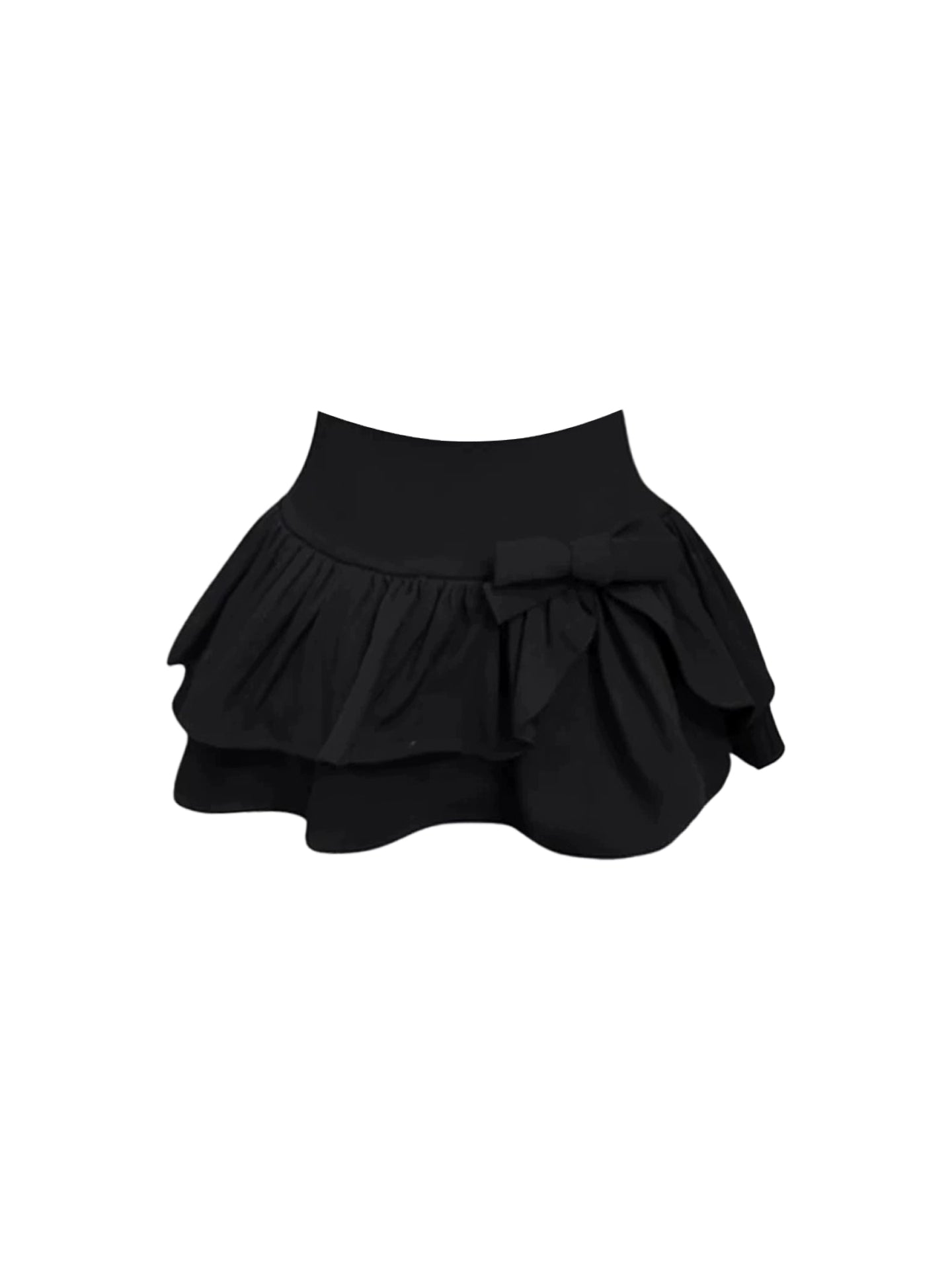 Alluring Halter Neck Pink Sleeveless Black High-Waist Tiered Mini Skirt Sweet Ruffled-Trim Button-Front Blouse A-Line Short Dress AP4669