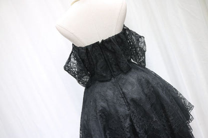Fitted Off-Shoulder A-Line Birthday Dresses Black Lace Homecoming Dress AP4690
