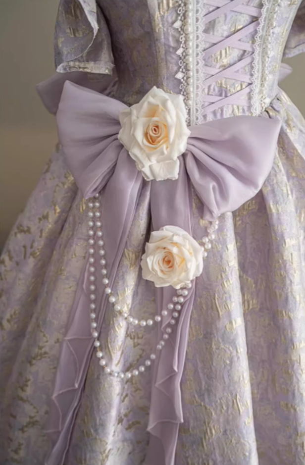 Fantastic A-Line Off Shoulder Sweet 16th Gowns Bows Handmade Flowers Beads Prom Dress AP4805