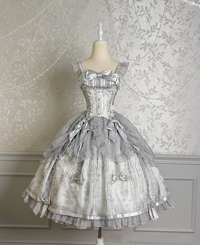 Vintage Spaghetti Strap A-Line Birthday Gowns Bows Jacquard Ruffles Tulle Homecoming Dress AP4808