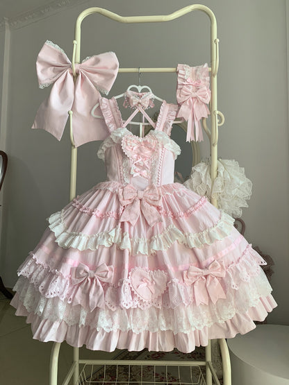 Stunning Spaghetti Strap A-Line Tiered Birthday Gowns Bows Lace Homecoming Dress AP4818