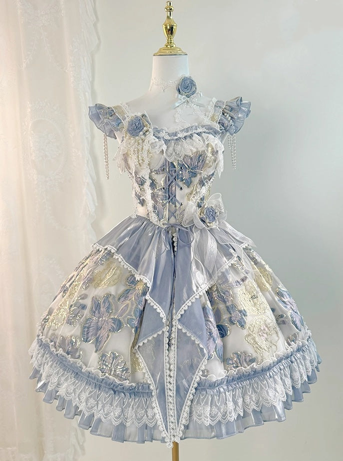 Fascinating Spaghetti Strap A-Line Birthday Gowns Appliques Lace Handmade Flowers Beading Homecoming Dress AP4858