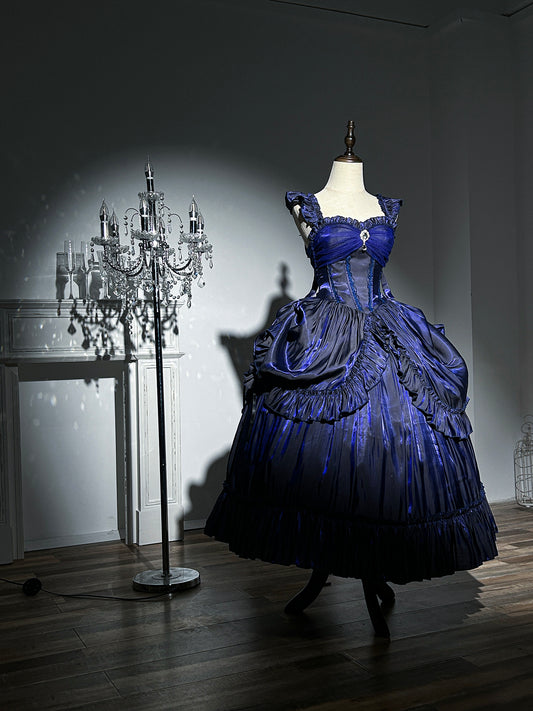 Eye-Catching A-Line Spaghetti Strap Ruffled Sweet 16th Evening Dresses Crystal Design Prom Dress AP4863