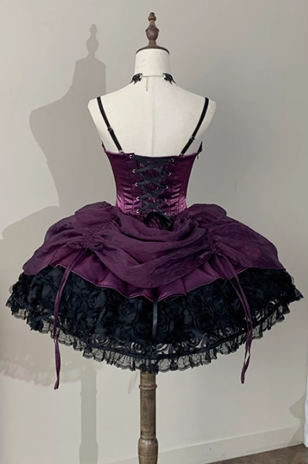 Victorian-Inspired A-Line Spaghetti Strap Bows Lace Birthday Gowns Beading Handmade Flowers Crystal Homecoming Dress AP4866