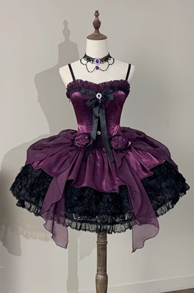 Victorian-Inspired A-Line Spaghetti Strap Bows Lace Birthday Gowns Beading Handmade Flowers Crystal Homecoming Dress AP4866