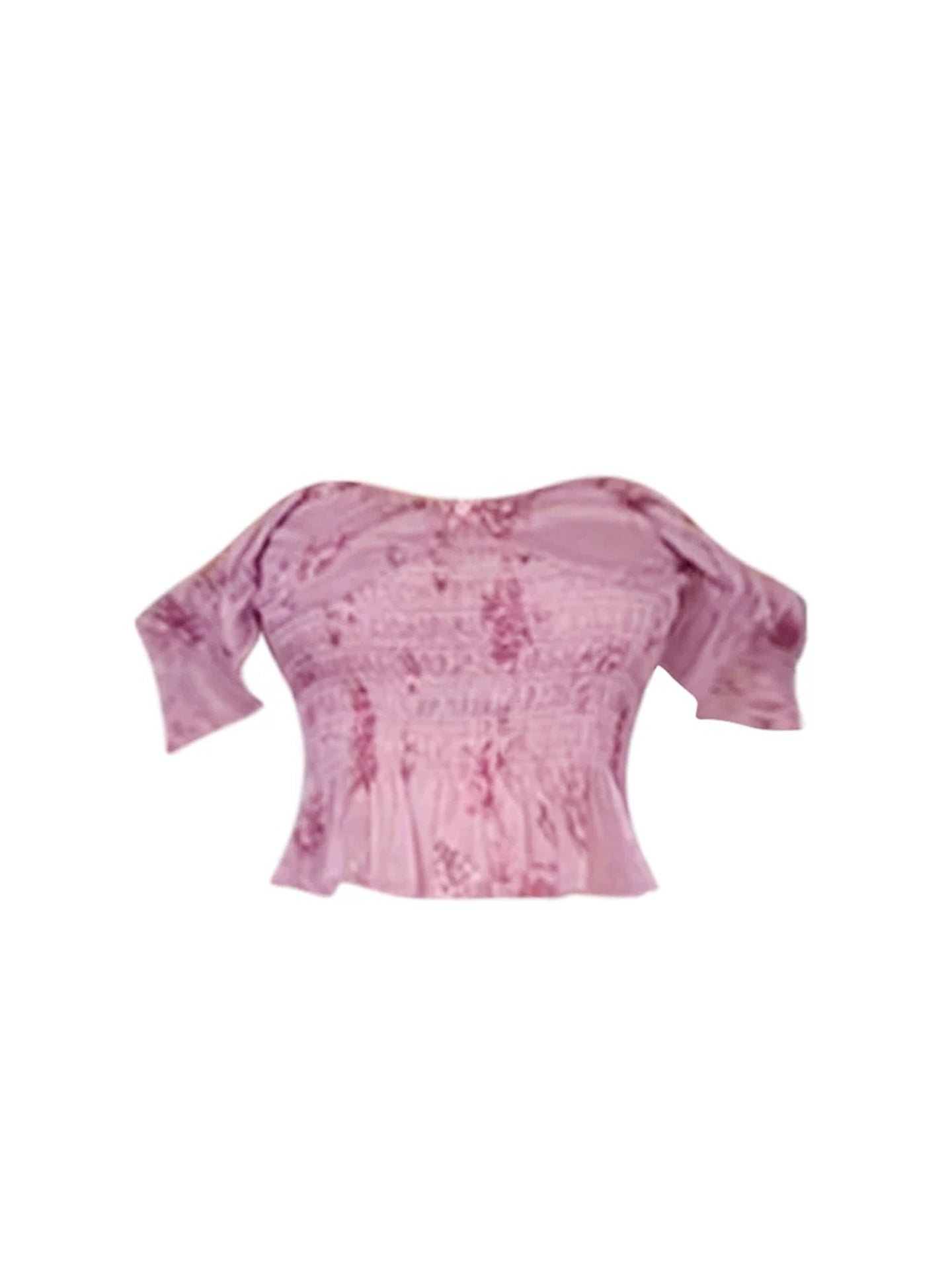 Sweet Bodycon 2-Piece Set Ruffle Crop Top Ruffle Mini Skirt Fairy Purple Floral Off-Shoulder Short Dress AP4956