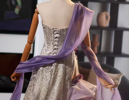 Novelty Sheath Strapless Ruffles Tulle Sweet 16th Dresses 3D Floral Jacquard Prom Dress AP5120