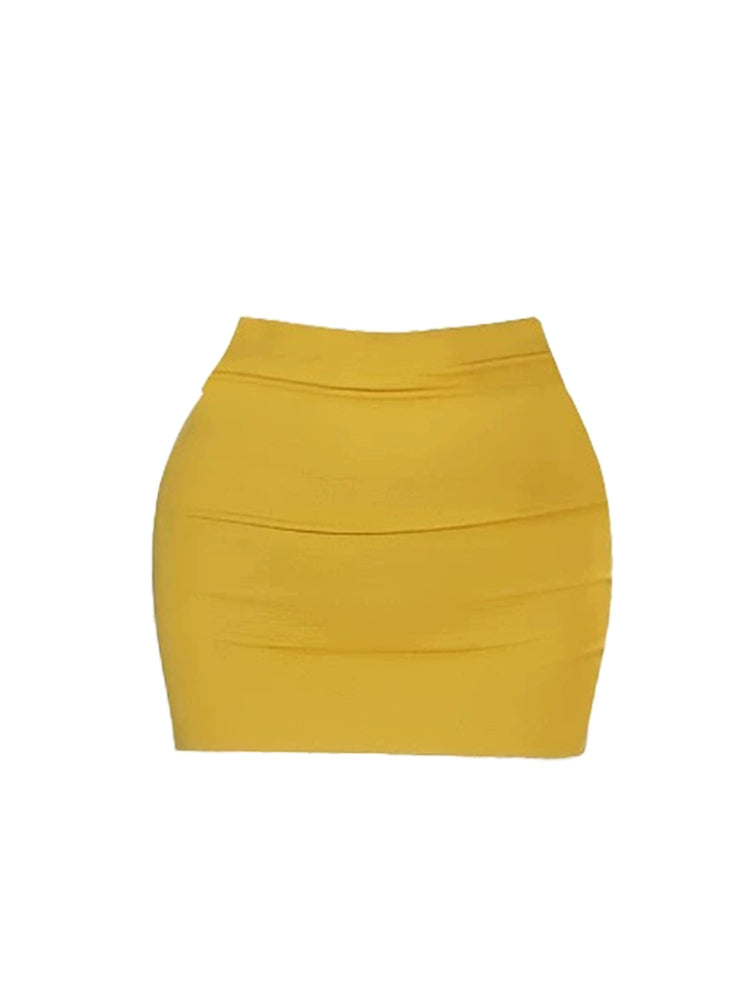 Eye-Catching Color-Block Style Twist Waist Accent Mini Dress Trendy 2-Piece Navy & Mustard Short Sleeve Bodycon Short Dress AP5168