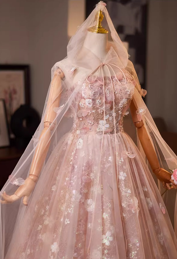Glamorous Strapless A-Line Layered Tulle Sweet 16th Gowns Beading Sequins Appliques Prom Dress AP5191