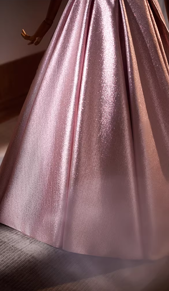 Novelty Sweetheart Neck A-Line Sweet 16th Gowns Bow Pearls Short Sleeve Prom Dress AP5194