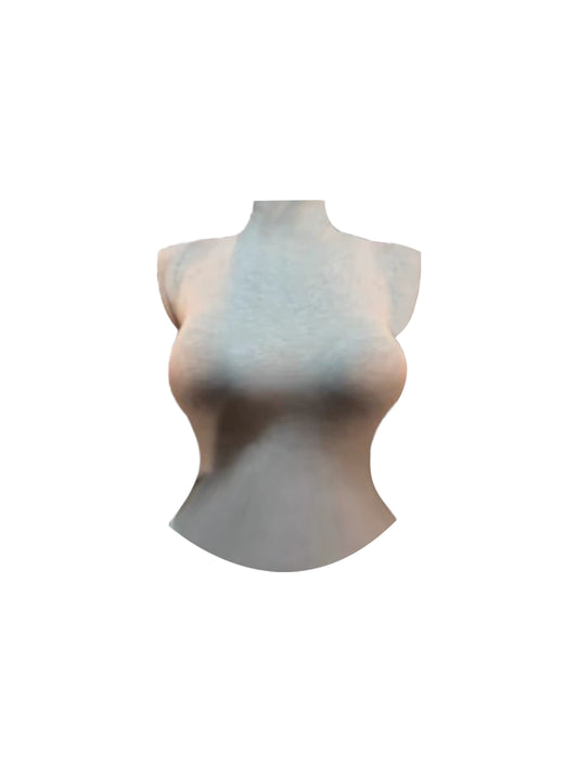 Exquisite Nude Corset Top & Dark Gray Ruched Mini Dress Simple High-Collar Bodycon 2-Piece Short Dress AP5247