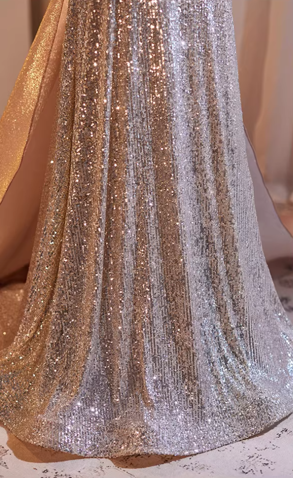 Dainty Off-Shoulder A-Line Sweet 16th Dresses Sequins Tassel Prom Dress AP5266
