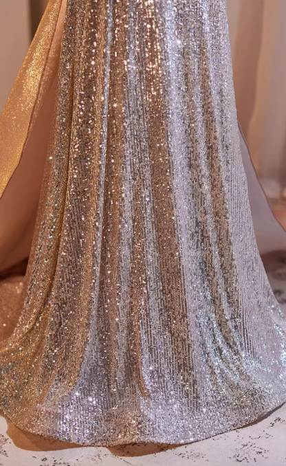 Dainty Off-Shoulder A-Line Sweet 16th Dresses Sequins Tassel Prom Dress AP5266