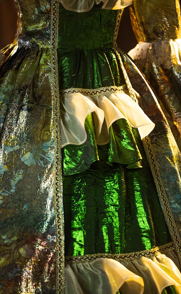 Modern Square Neck A-Line Tiered 16th Dresses Ruffles Long Sleeve Bow Lace 3D Floral Prom Dress AP5313