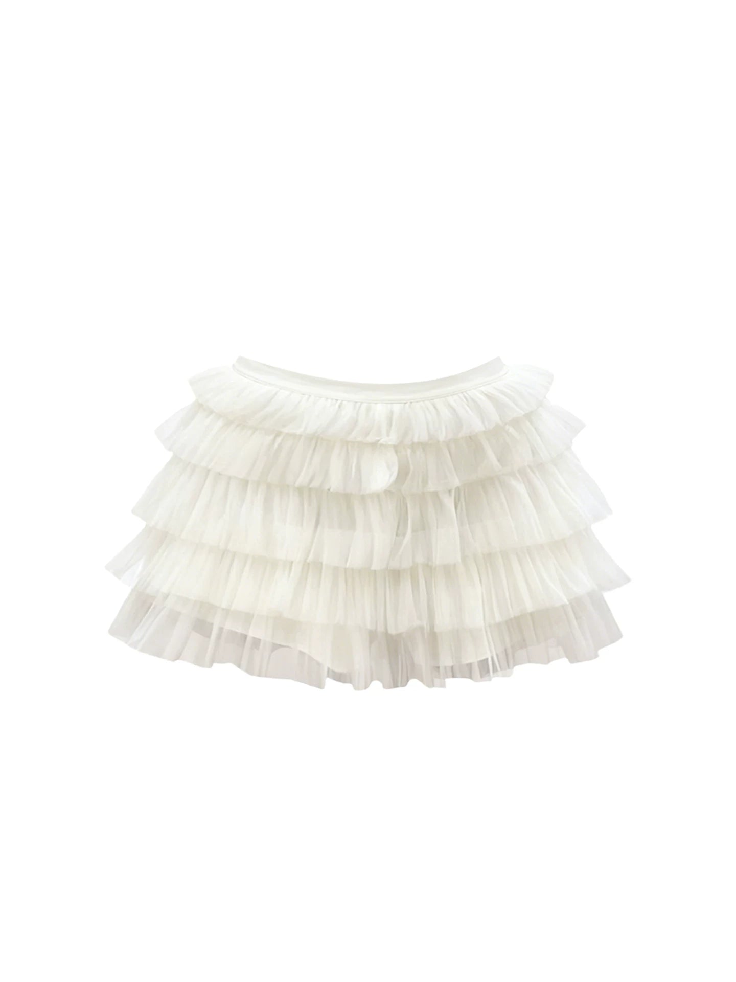 Everyday Wear 2-Piece A-Line White Tiered Tulle Mini Skirt Elegant Blue-White Striped Strapless Lace-Trim Top Short Dress AP5327