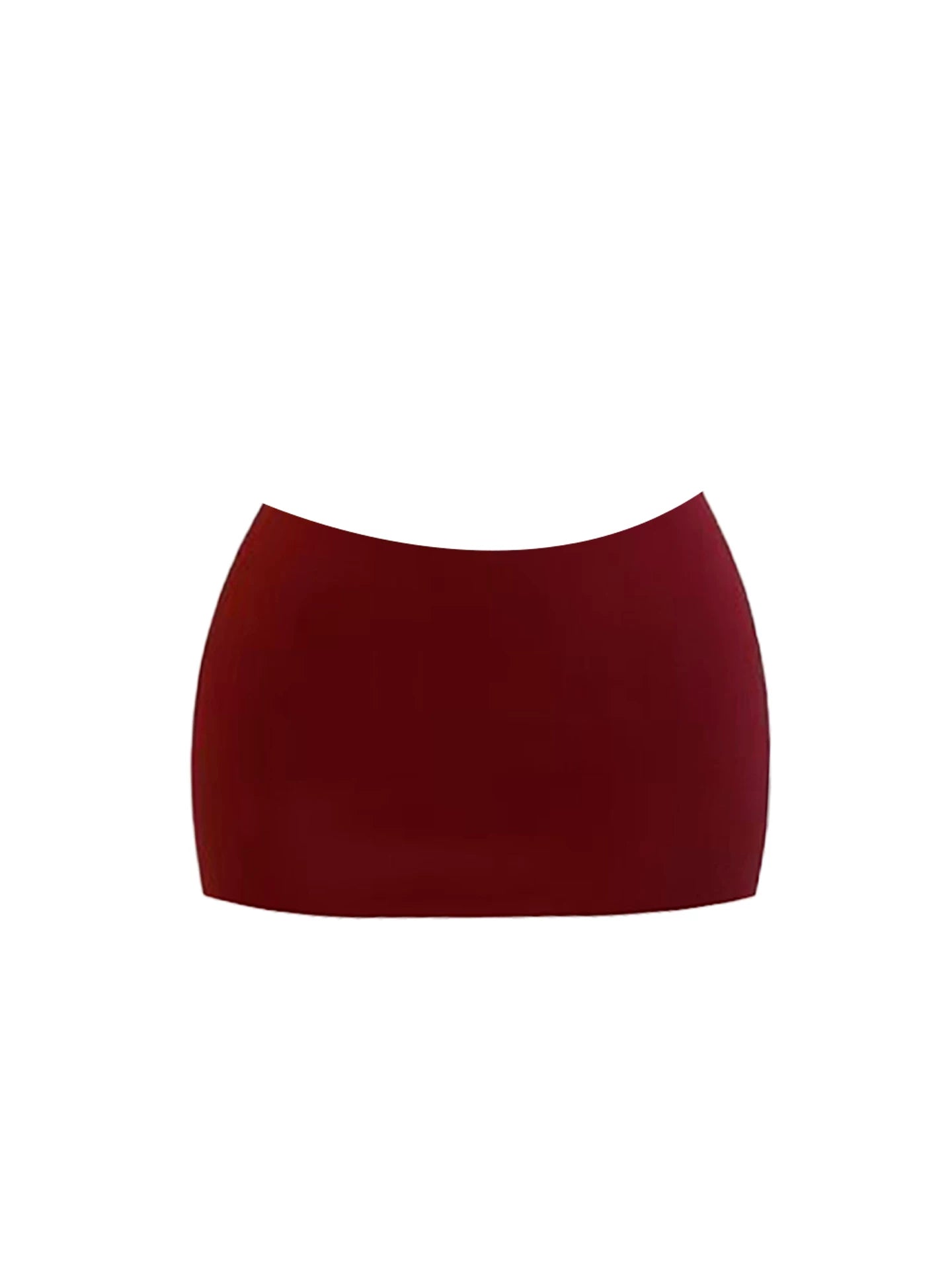 Vintage Spaghetti Strap Corset Burgundy Mini Skirt Glamorous Beading Two-Piece Outfit Bodycon Short Dress AP5363