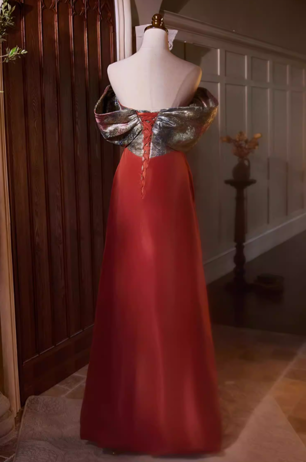 Romantic Sheath Off-Shoulder Printed Sweet 16th Dresses Sequins Draped Prom Dress AP5430