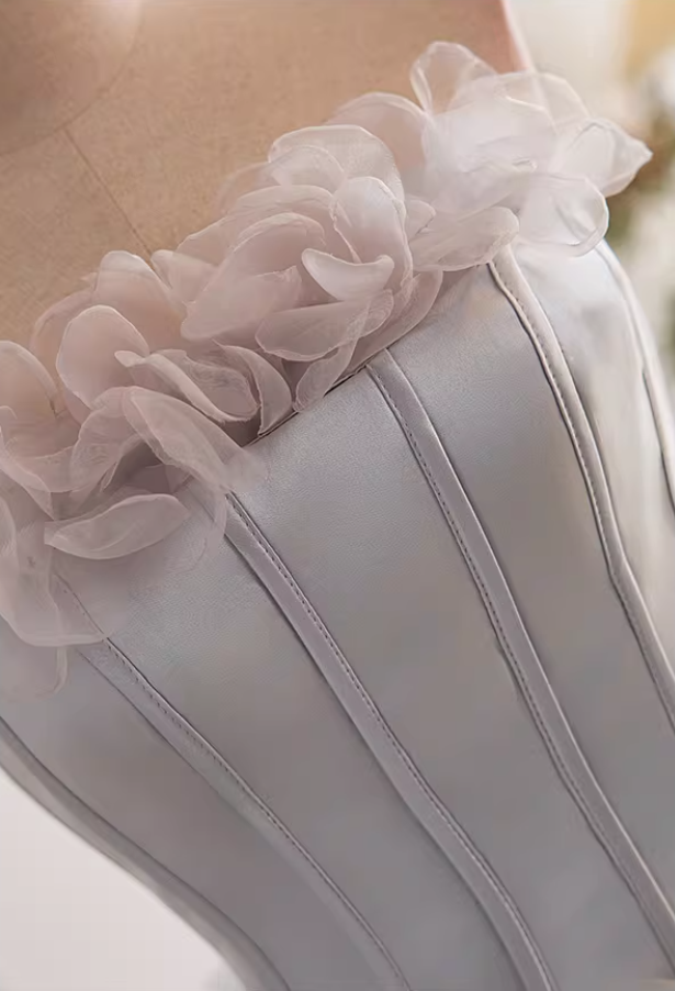 Vintage Strapless A-Line Tiered Sweet 16th Gowns Ruffles Tulle Prom Dress AP5523