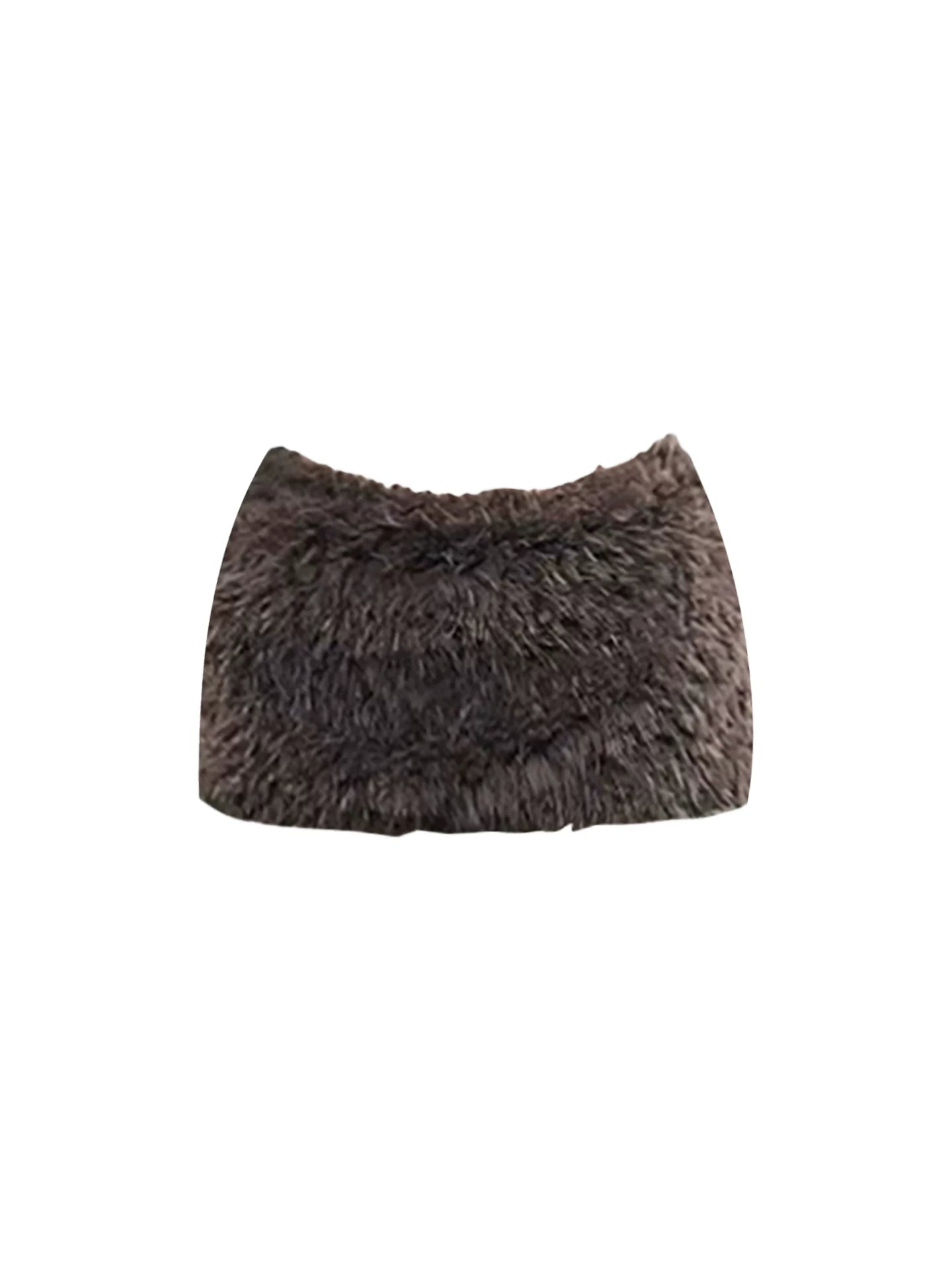 Glam Sweetheart Neck Sheer Long Sleeve Corset Fuzzy Mini Skirt Trendy Dark Brown Two-Piece Short Dress AP5616