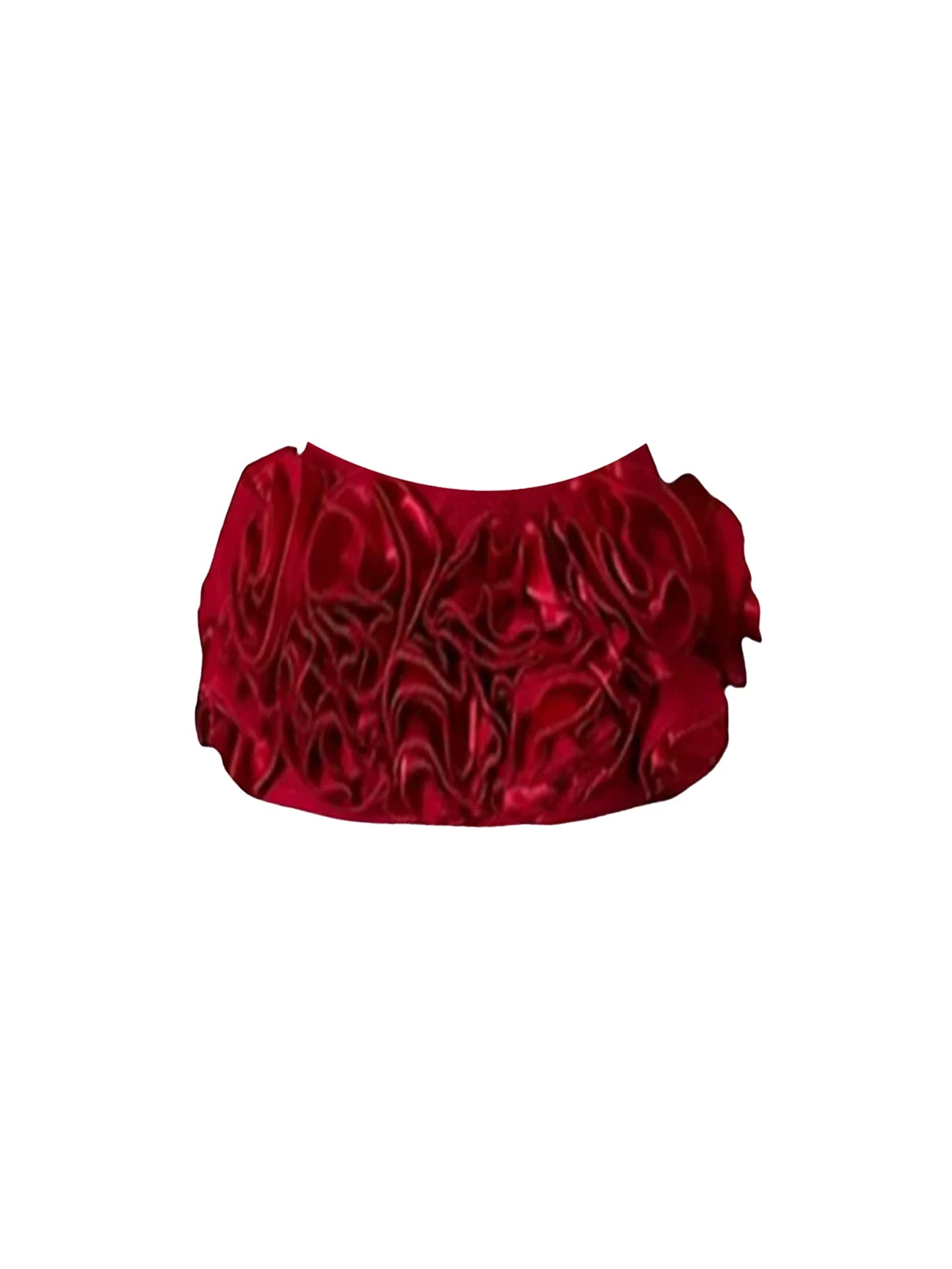 Adorable 2-Piece Strapless Bow Accent Bodycon Mini Skirt Chic Blush Satin Strapless Corset Burgundy 3D Rose Fluffy Short Dress AP5629