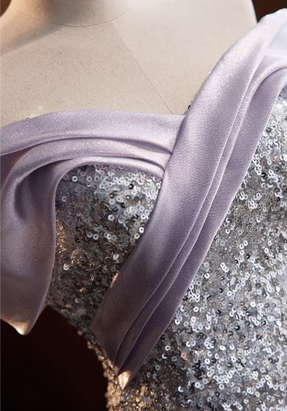 Gorgeous Off-Shoulder Mermaid Sweet 16th Dresses Sequins Ombre Prom Dress AP5776