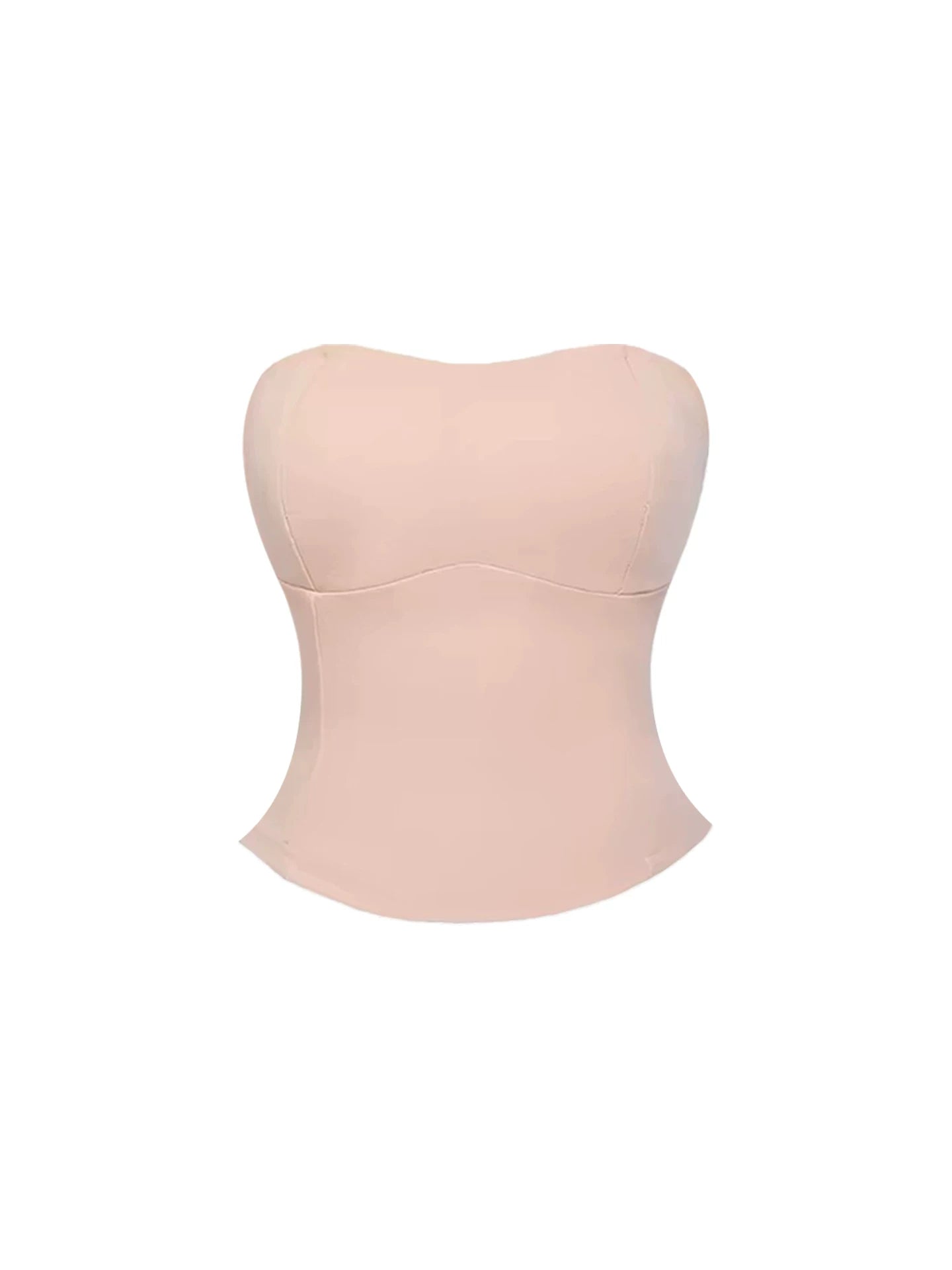Minimalist Fitted Top Fluffy Floral Bottom 2-Piece Mini Skirt Charming Blush Pink Strapless Corset 3D Rose Bodycon Short Dress AP5786