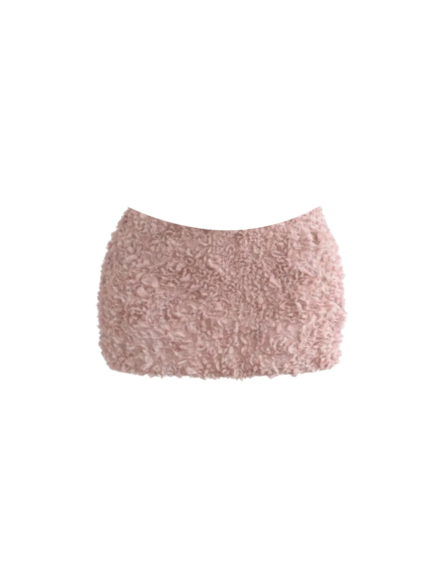 Splendid Jewel Neck Long Sleeve Two-Piece Fuzzy Bodycon Mini Skirt Cozy Pastel Green Ribbed Knit Button-Up Cardigan Pink Short Dress AP5909