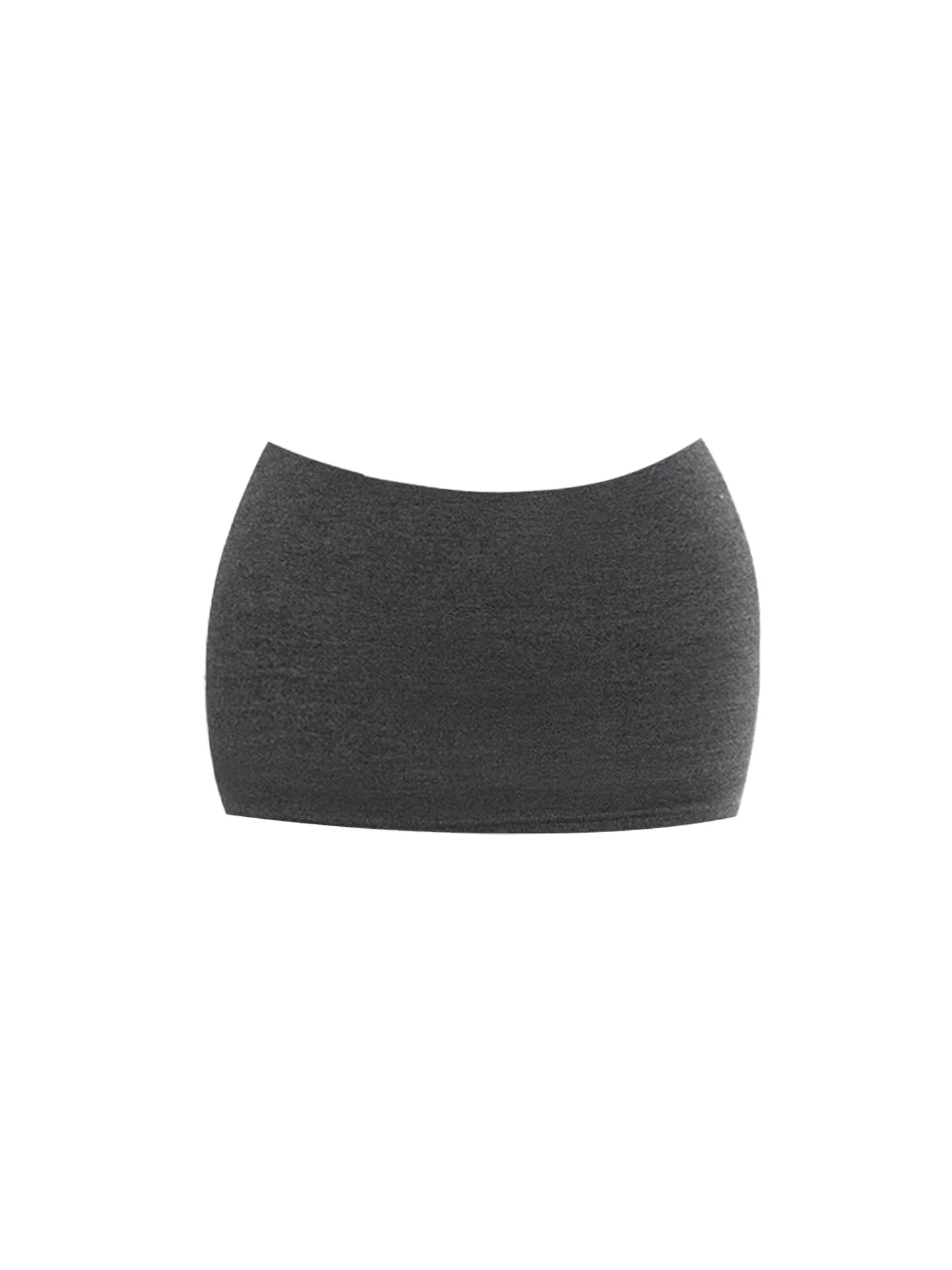 Shiny Square Neck Long Sleeve Bodycon Mini Skirt Sexy Heather Gray Knit Peplum Decorative Buttons Top Two Piece Short Dress AP5990