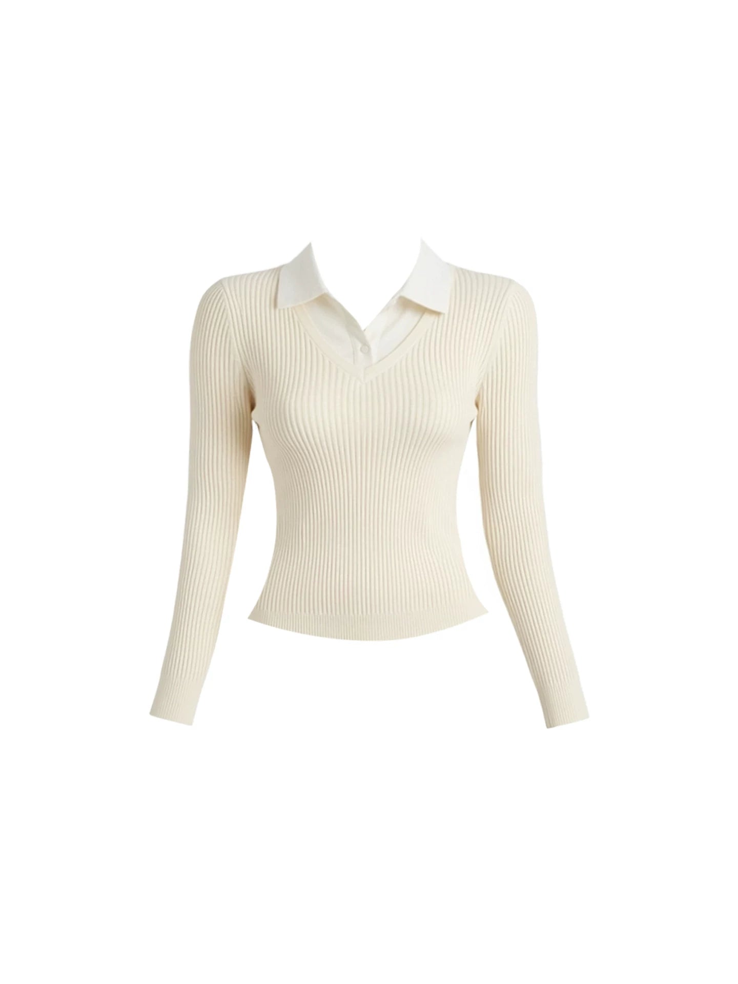 Dopamine Style Polo Top Pleated A-Line Mini Skirt Cute Ivory Ribbed Knit Two-Piece Set Casual Campus Looks Short Dress AP6028