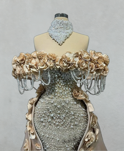 Y2K Style Off-Shoulder Sheath Sweet 16th Dresses Beading Appliques Prom Dress AP6135