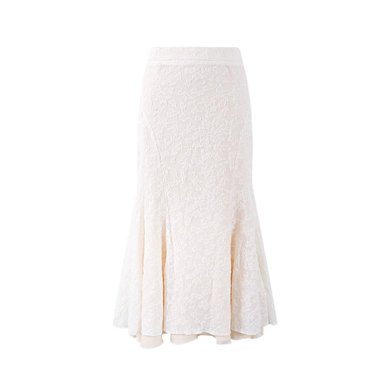 Hot Girls Fur Collar Cuffs Long Sleeves Two Piece Mermaid Maxi Dress Elegant Light Pink Cropped Jacket Frog Buttons Lace Flared Long Dress AP6139