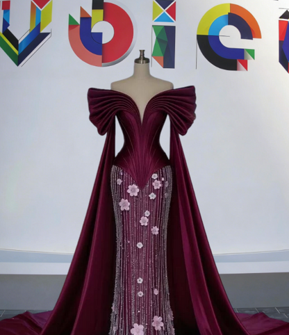 Cozy Off-Shoulder Sheath Sweet 16th Dresses With Sash Appliques Beading Prom Dress AP6164