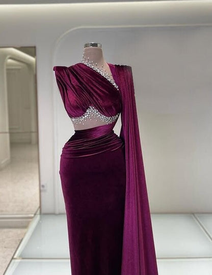 Artistic Prom Dress Sheath Illusion Neck Beading Sweet 16th Dresses AP6572