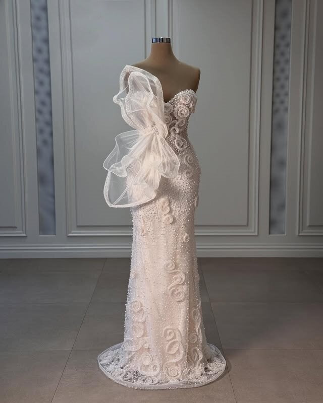 Appealing Prom Dress Inspo Floral Beaded Long Dress Strapless Sheath Formal Gown AP6633