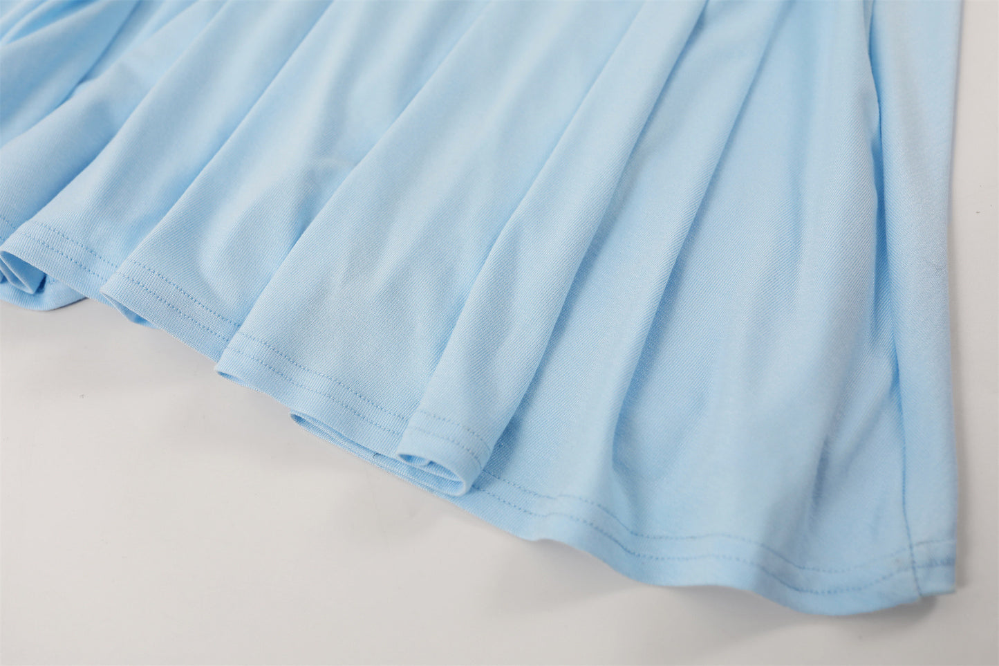 Novelty Sky Blue Asymmetrical Neck A-Line Maxi Dress Long Sleeve 3D Floral Detail Long Dress AP6759