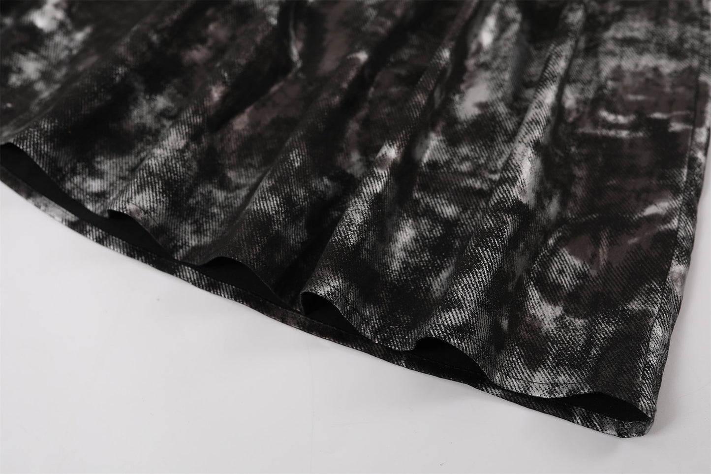 Charming Tie-Dye V Neck A-Line Maxi Dress Bohemian Grey Knit Brown Ruffle Accent Long Dress AP6766