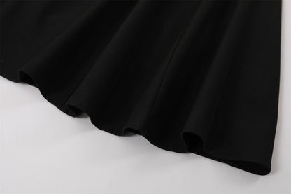 Gothic-Style White Jewel Neck Long Sleeve A-Line Maxi Dress Vintage Inspired Black Ribbon Tie Long Dress AP6767