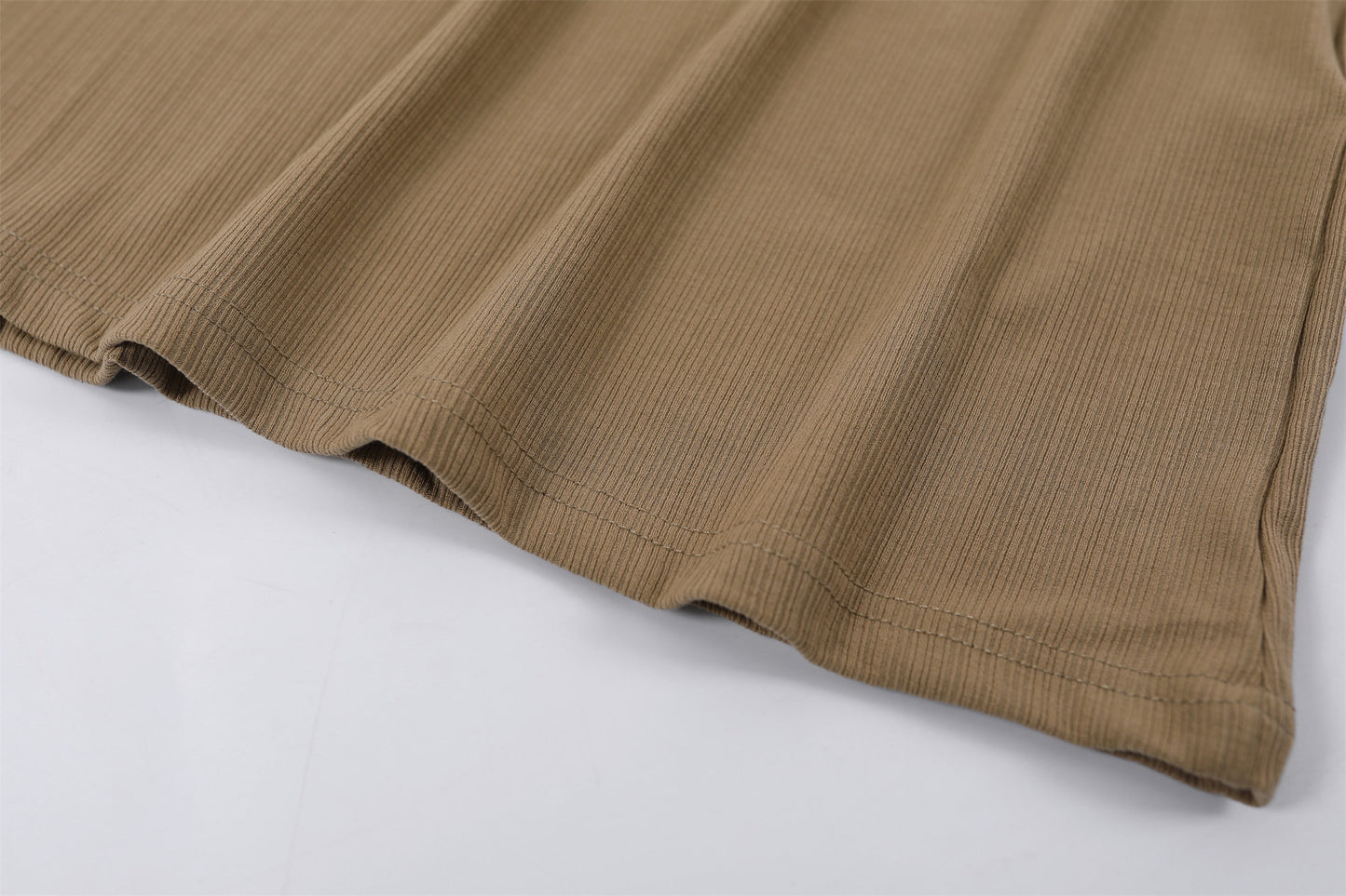 Playful Textured Top Ruched Sheath Maxi Skirt Chic Beige Asymmetrical Neck Two-Piece Set Long Dress AP6770