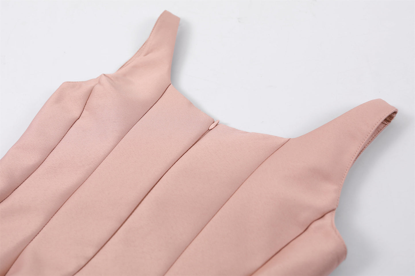 Dopamine Style Crystal Rhinestone Bow A-Line Mini Skirt Chic Blush Pink Sleeveless Tulle Hem Party Glam Short Dress AP6772