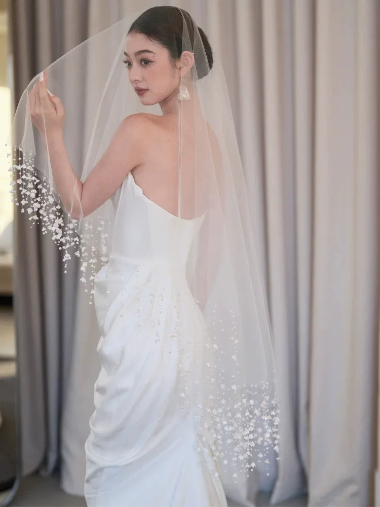 Elegant Strapless Satin Wedding Dress Mermaid Bridal Dress AP6830