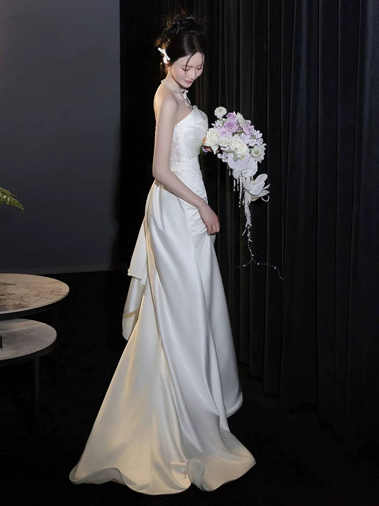 Fascinating Sweetheart Neck Mermaid Wedding Dress Sequins Lace Bodice Bridal Dress AP6971