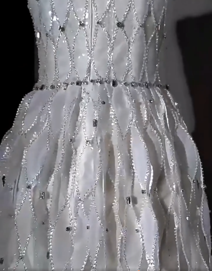 Fabulous Spaghetti Strap White Prom Dress Beading A-Line Evening Dress AP6991