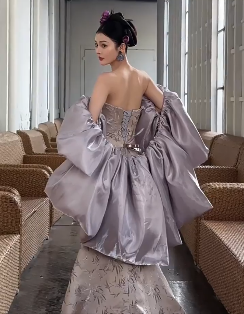 Gen Z Style Strapless Mermaid Prom Dress With Shawl Jacquard Formal Dress AP7124