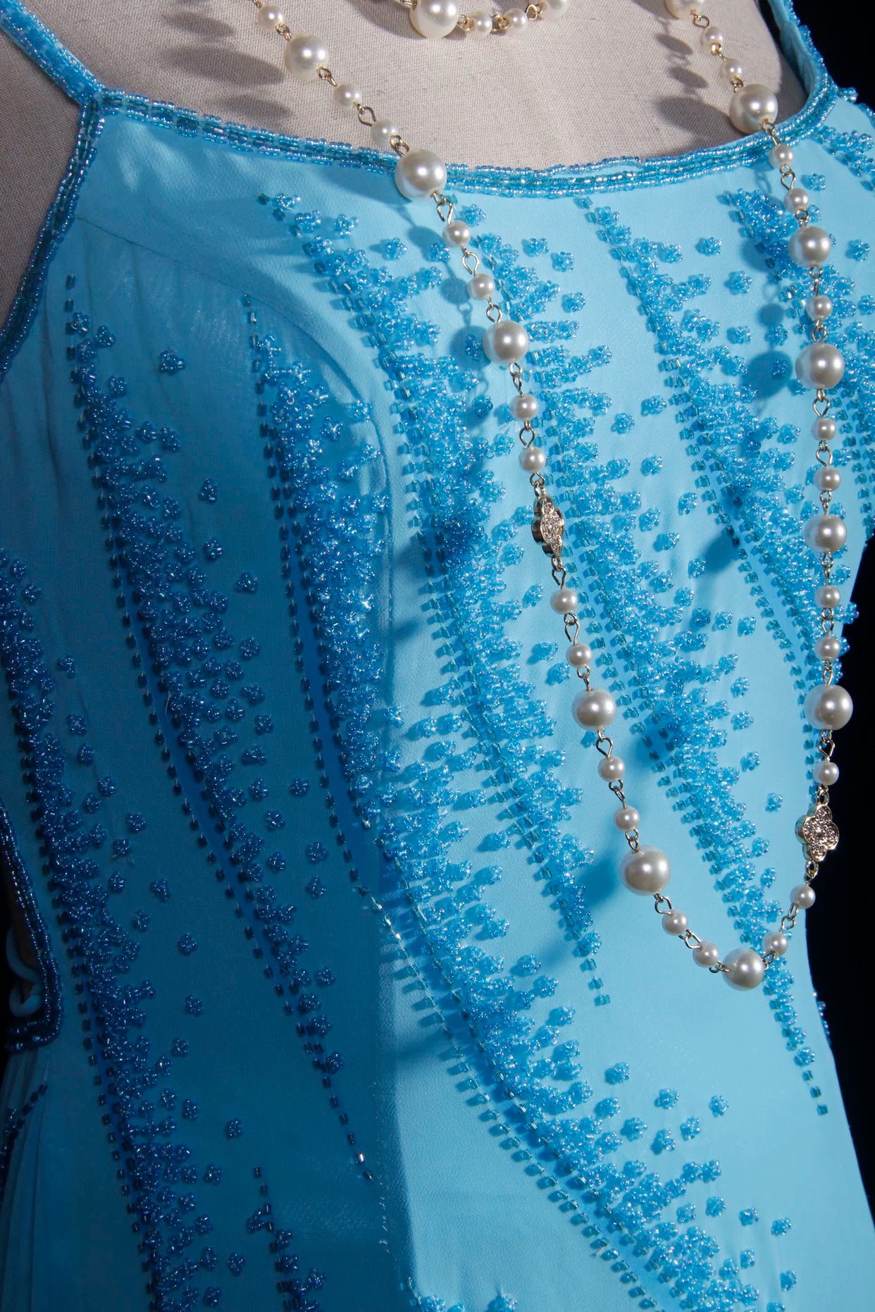 Elegant Spaghetti Strap Prom Dress Beads A-Line Evening Dress AP7165