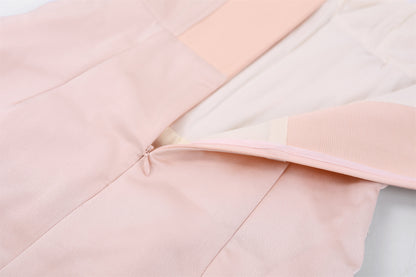 Minimalist Satin Ruched Sheath Mini Skirt Girly Pink Spaghetti Strap Corset Bow Detail Short Dress AP7185