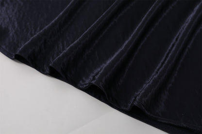 Sexy Twisted Strap Keyhole Ruched Bodice Maxi Dress Chic Satin Sleeveless Halter Neck Mermaid Long Dress AP7196